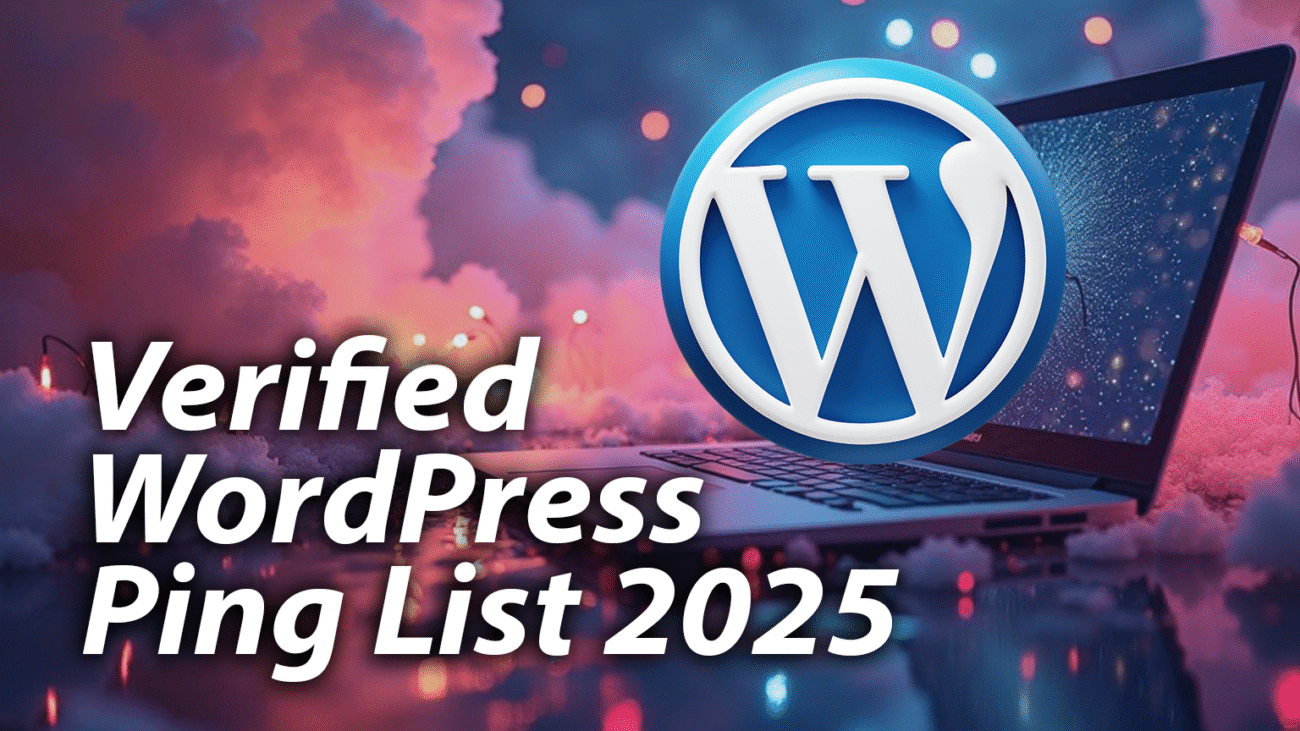 Verified WordPress Ping List 2025